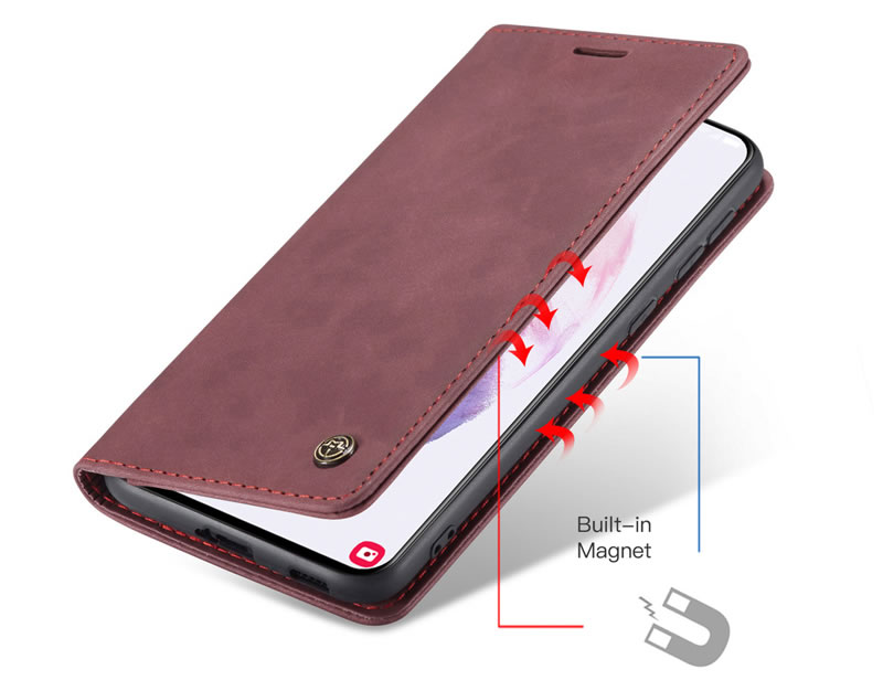 Bao da dạng ví dành cho Samsung Galaxy S21 chính hãng Caseme - Hàng Nhập Khẩu