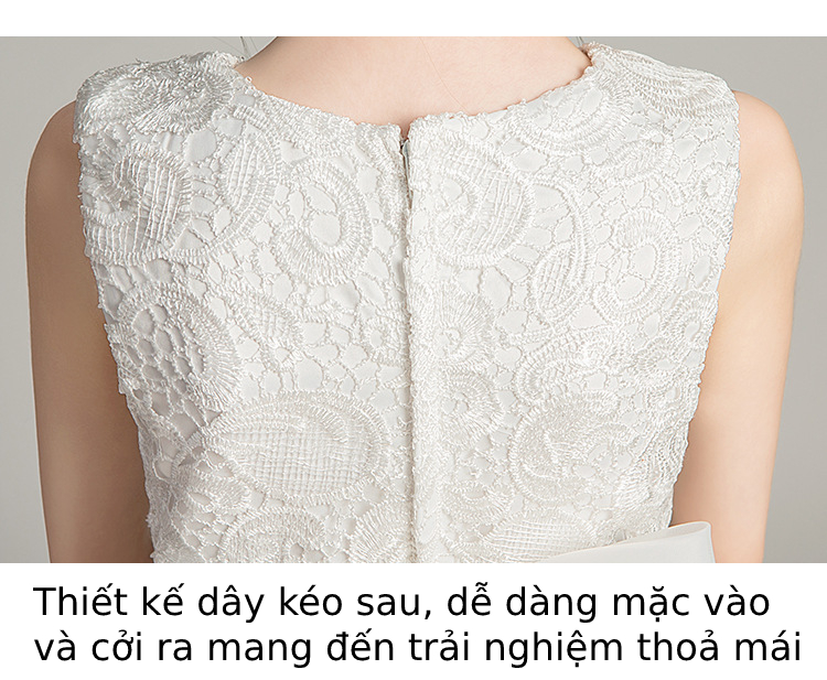 Váy đầm bé gái dễ thương, váy lưới bồng bềnh dự tiệc cho bé từ 6-12 tuổi màu trắng