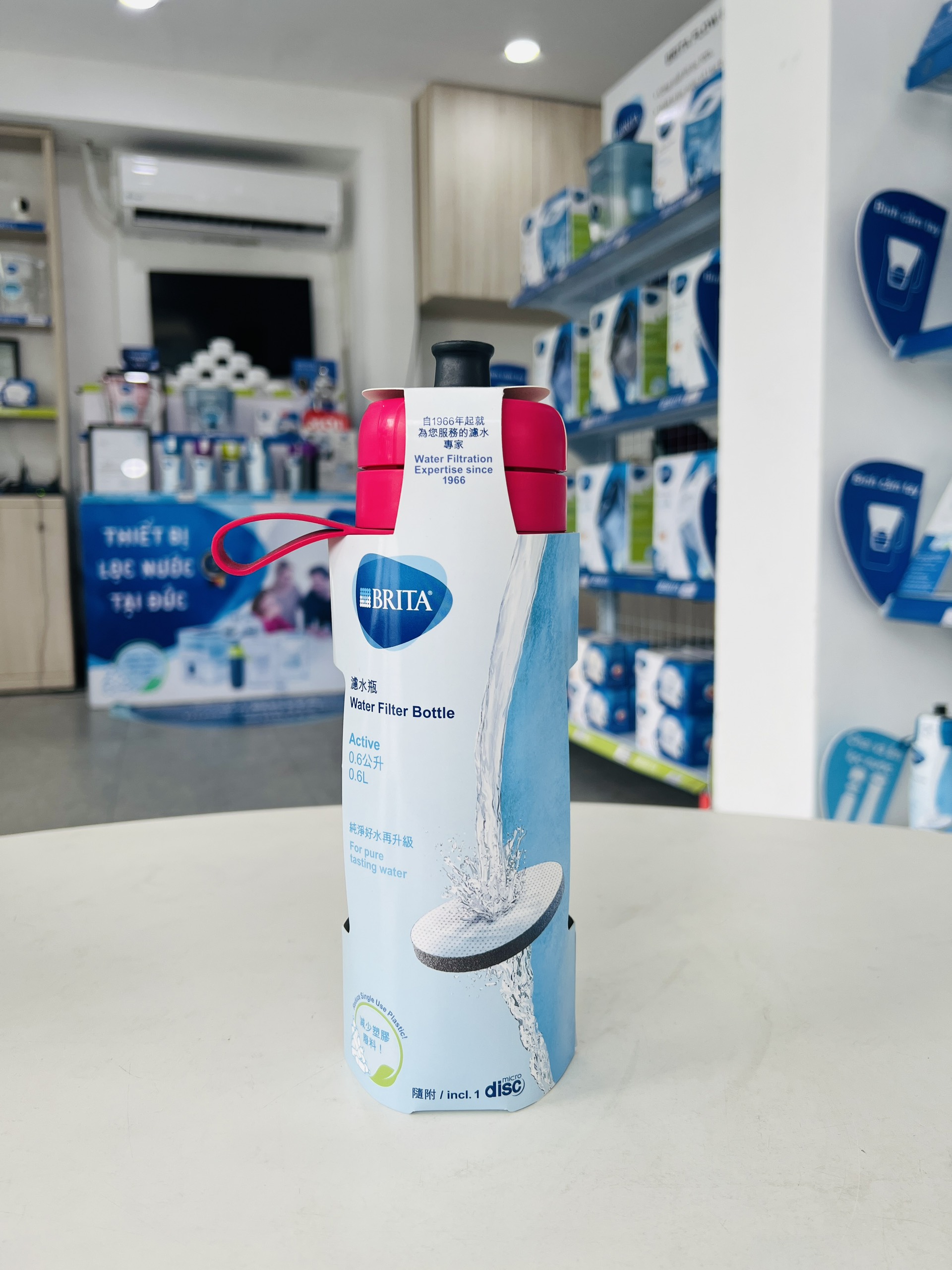 Bình Lọc Nước BRITA Active Pink - 600ml