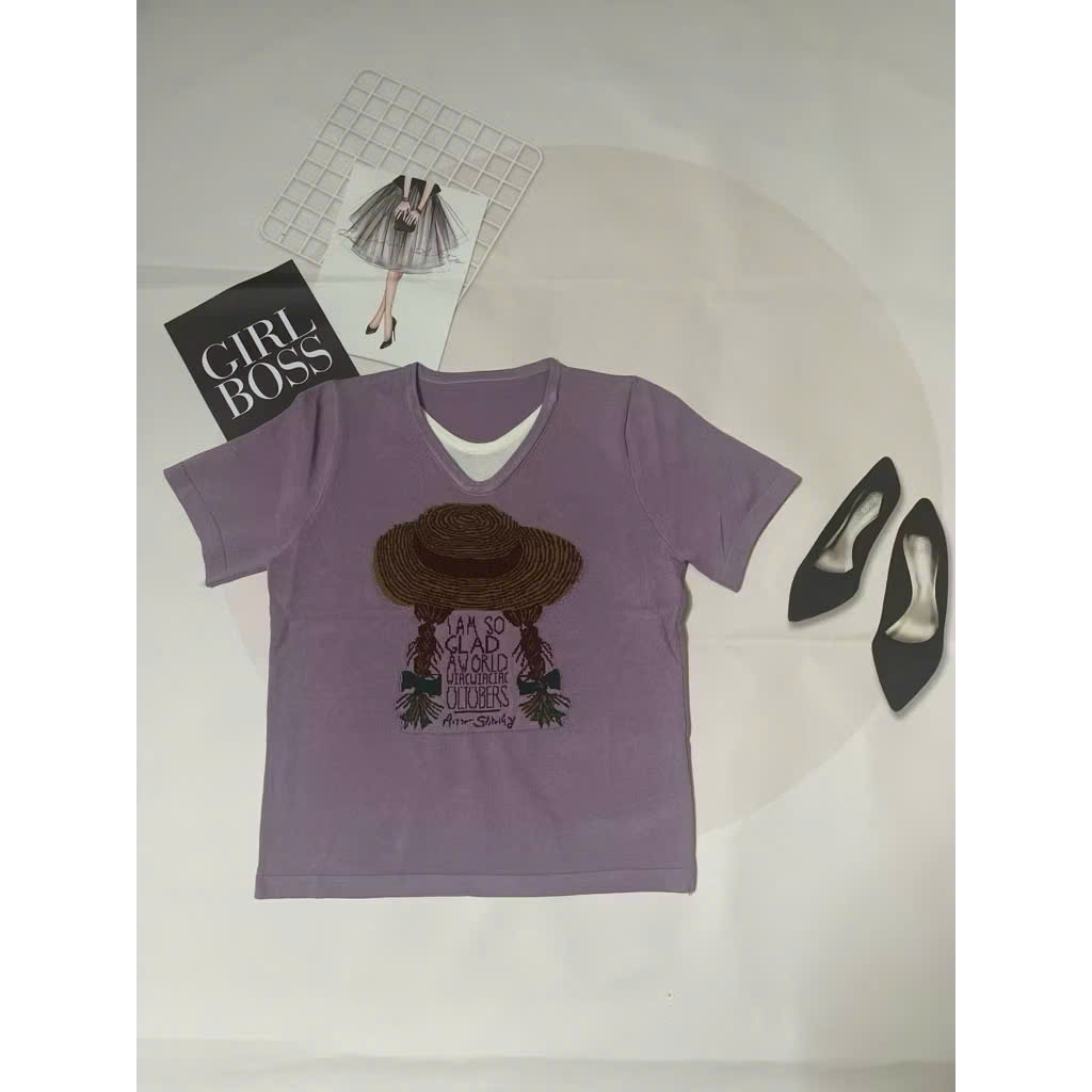 Áo len mongtoghi,áo len dệt kim nữ hàng thanh lý họa tiết dễ thương size 58-63,65kg