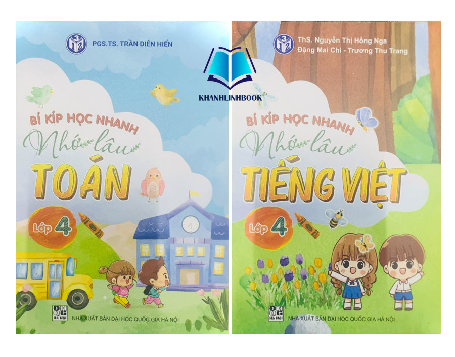 Sách - Combo bí kíp học nhanh nhớ lâu toán + tiếng việt 4