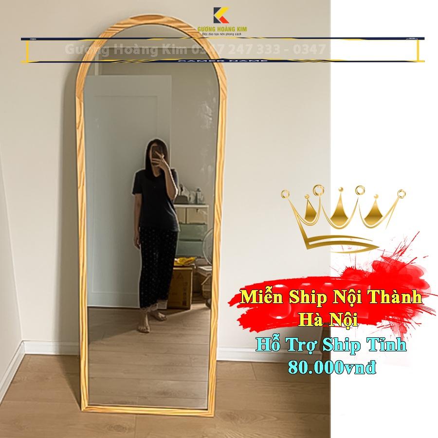 Gương soi toàn thân khung gỗ,trang điểm treo tương có chân khung gô di động giá rẻ 50x160,60x170cm guong