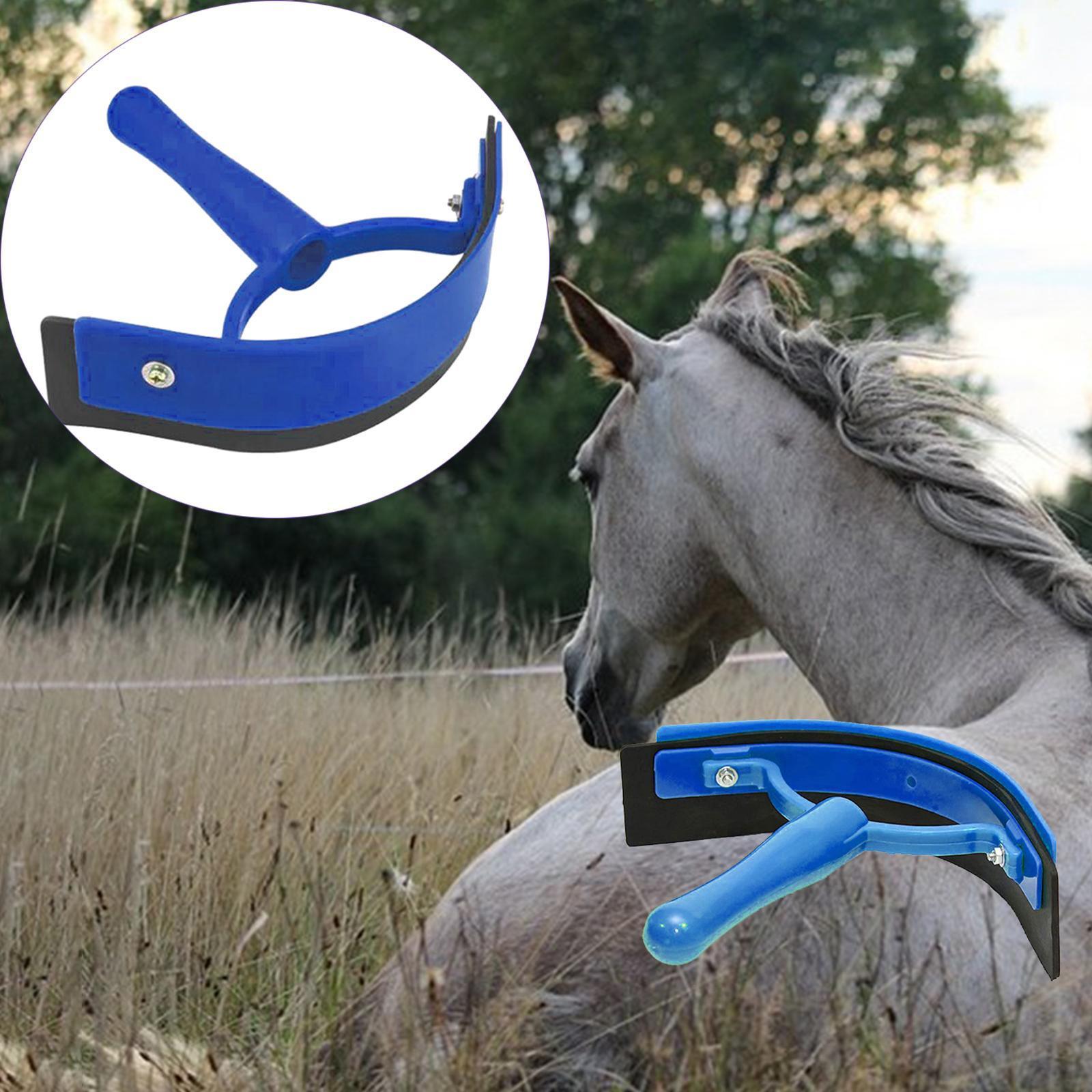 Animal Equine Sweat Scraper Durable Horse Cleaning Brush
