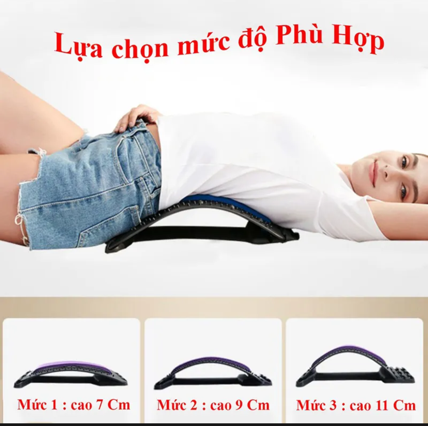 1 KHUNG NẮN CHỈNH CỘT SỐNG THOÁT VỊ ĐĨA ĐỆM HẾT ĐAU LƯNG TẬP MASSGE