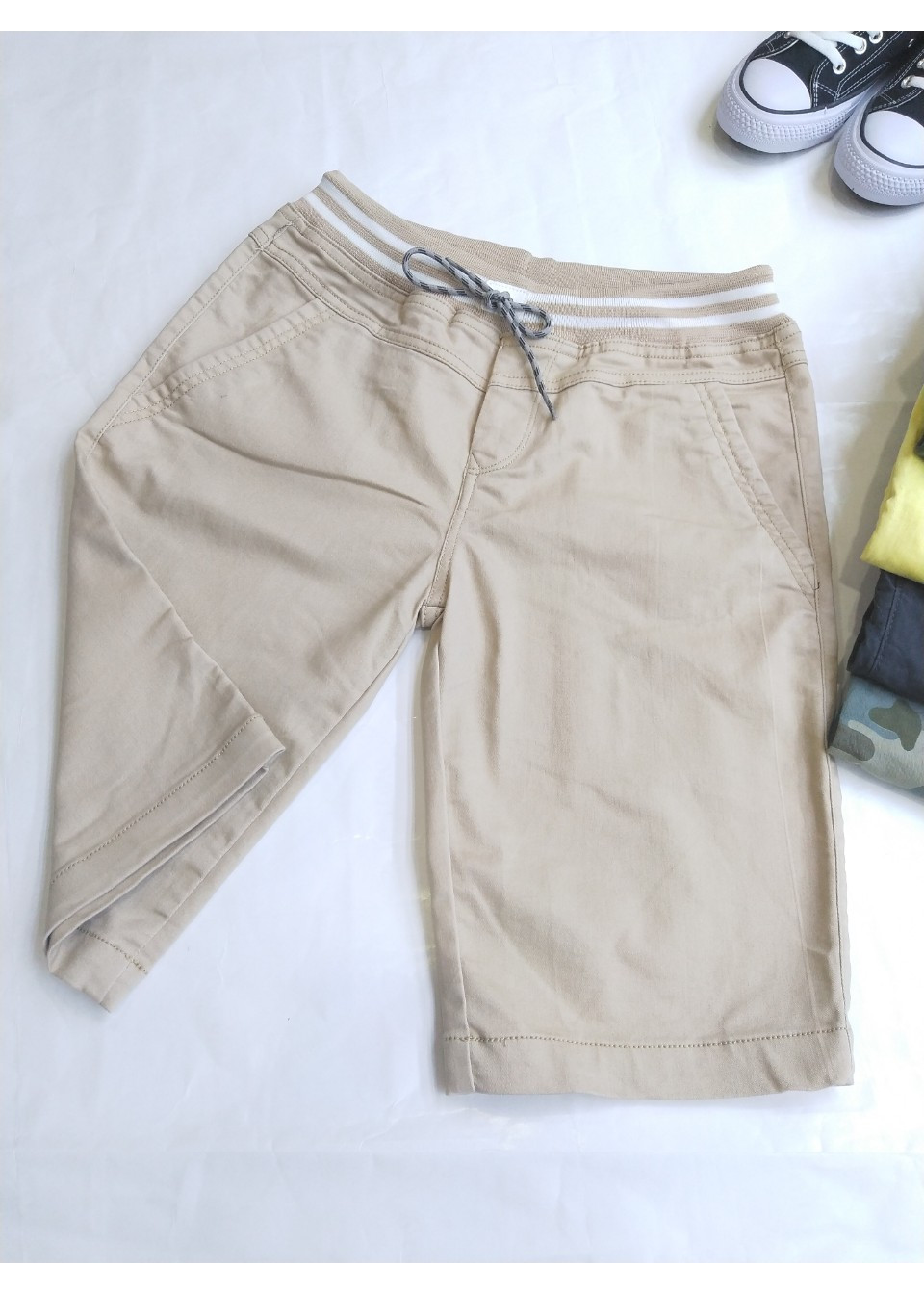 Quần Shorts Kaki nam lưng thun