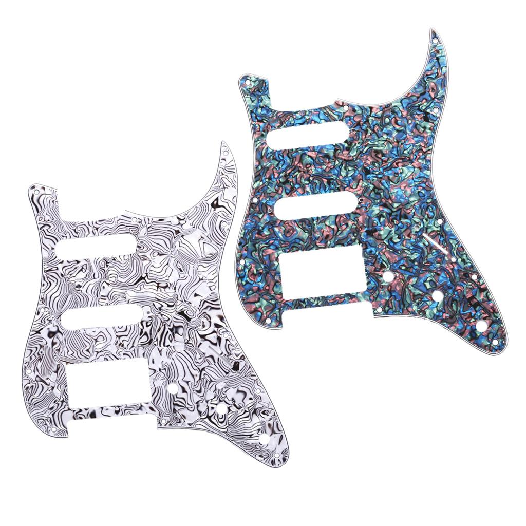 Guitar Pick Guard 3-Ply SSH Scratch Plate Replacement for Strat ST SQ Stratocaster Electric Guitar