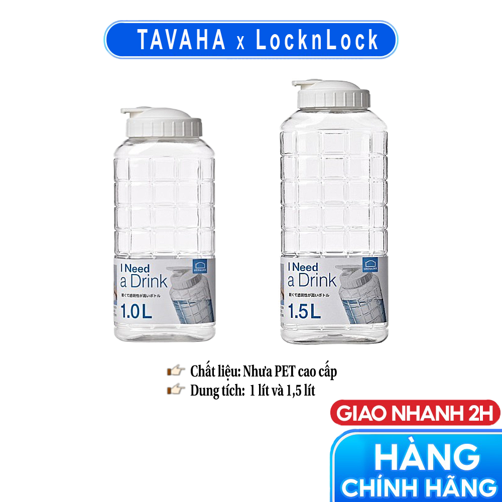 Bình Nước Lock&Lock HAP812 1,5L (Trắng) - Hàng Chính Hãng