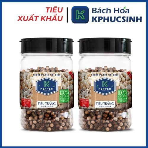 Tiêu trắng hạt K Peper hũ 125g Kphucsinh