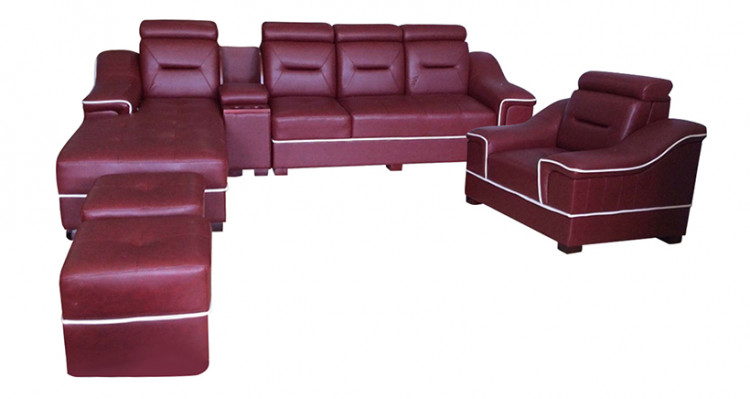 Bộ sofa góc Juno Li-Concept 310 x 180 x 75 cm + 1 ghế lẻ + 2 đôn