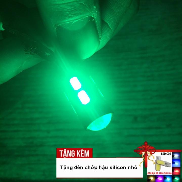 Bộ 02 đèn xi nhan AUDI 10 Led cho xe máy A229-KSL8 - Tặng kèm đèn chớp hậu silicon nhỏ