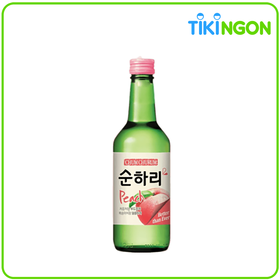 Rượu Soju Hàn Quốc Chum Churum vị đào 12% 360ml