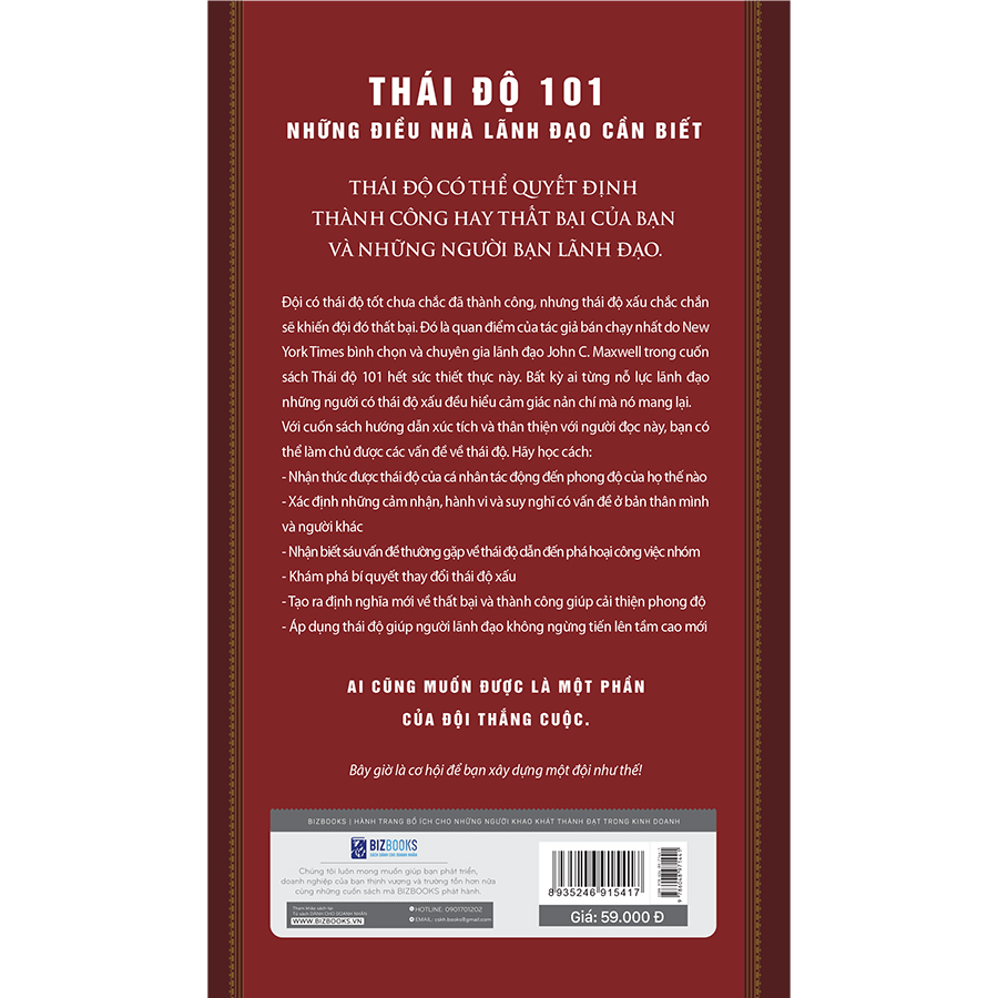 Thái Độ 101 – Những Điều Nhà Lãnh Đạo Cần Biết