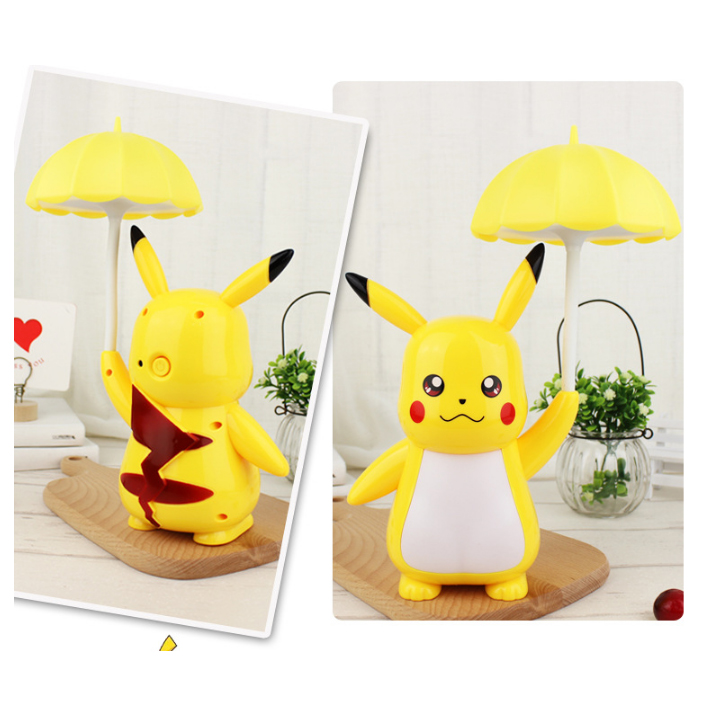 Đèn LED Pikachu Cầm Dù - 3 Kiểu Đèn