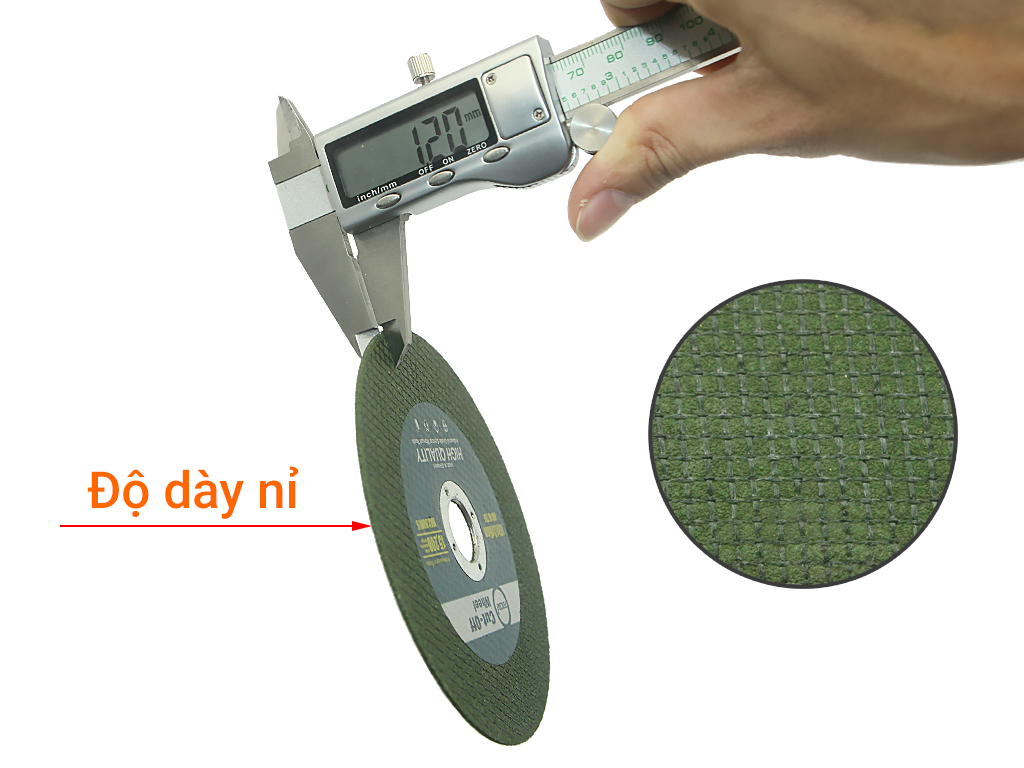 Bộ 10 Đá cắt sắt Φ107 x dày 1.2 x trục 16mm x 15200 rpm