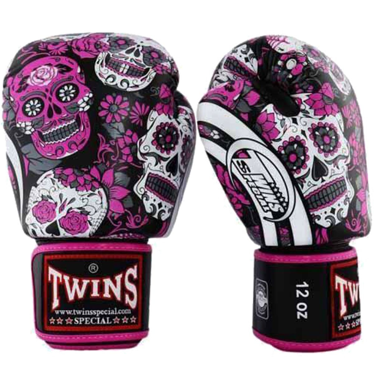 Găng Tay Boxing &amp; Muay Thai Twins  FBGVL3-53 Los Muertes -  Pink