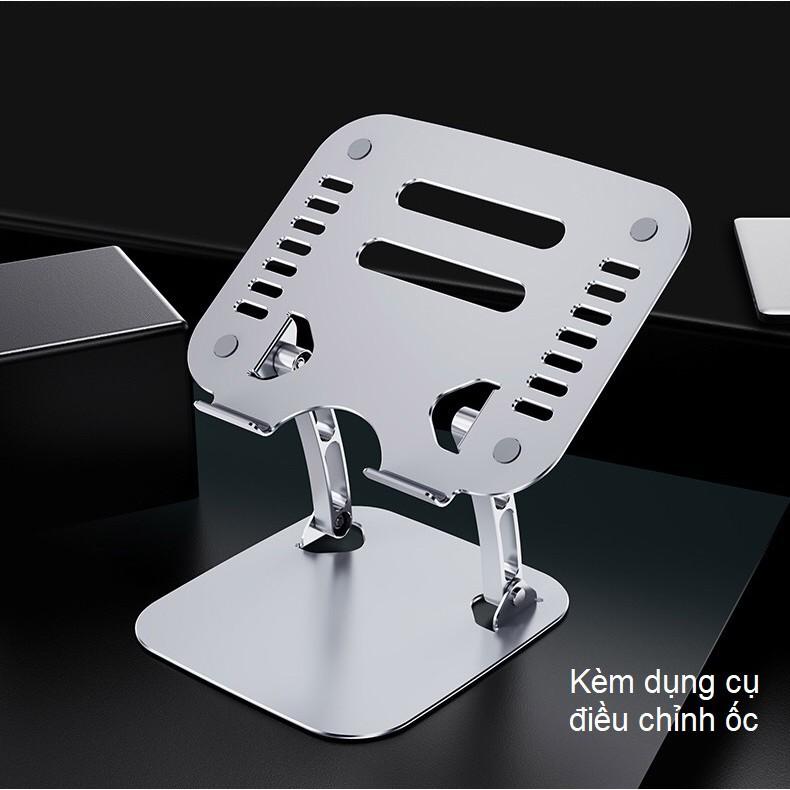 T602 Giá đỡ nâng laptop stand nhôm một chân, chỉnh góc nghiêng và hỗ trợ tản nhiệt máy tính xách tay