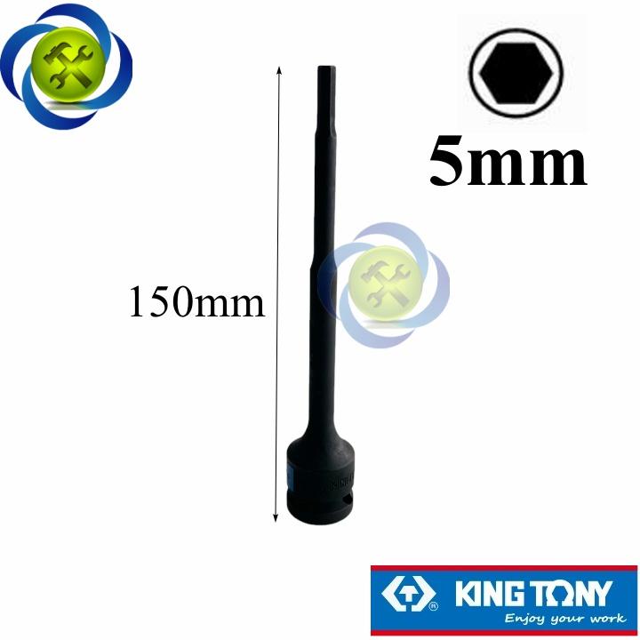 Tuýp lục giác đen Kingtony 4075xx loại 1/2 dài 150mm có các size từ 5-14mm