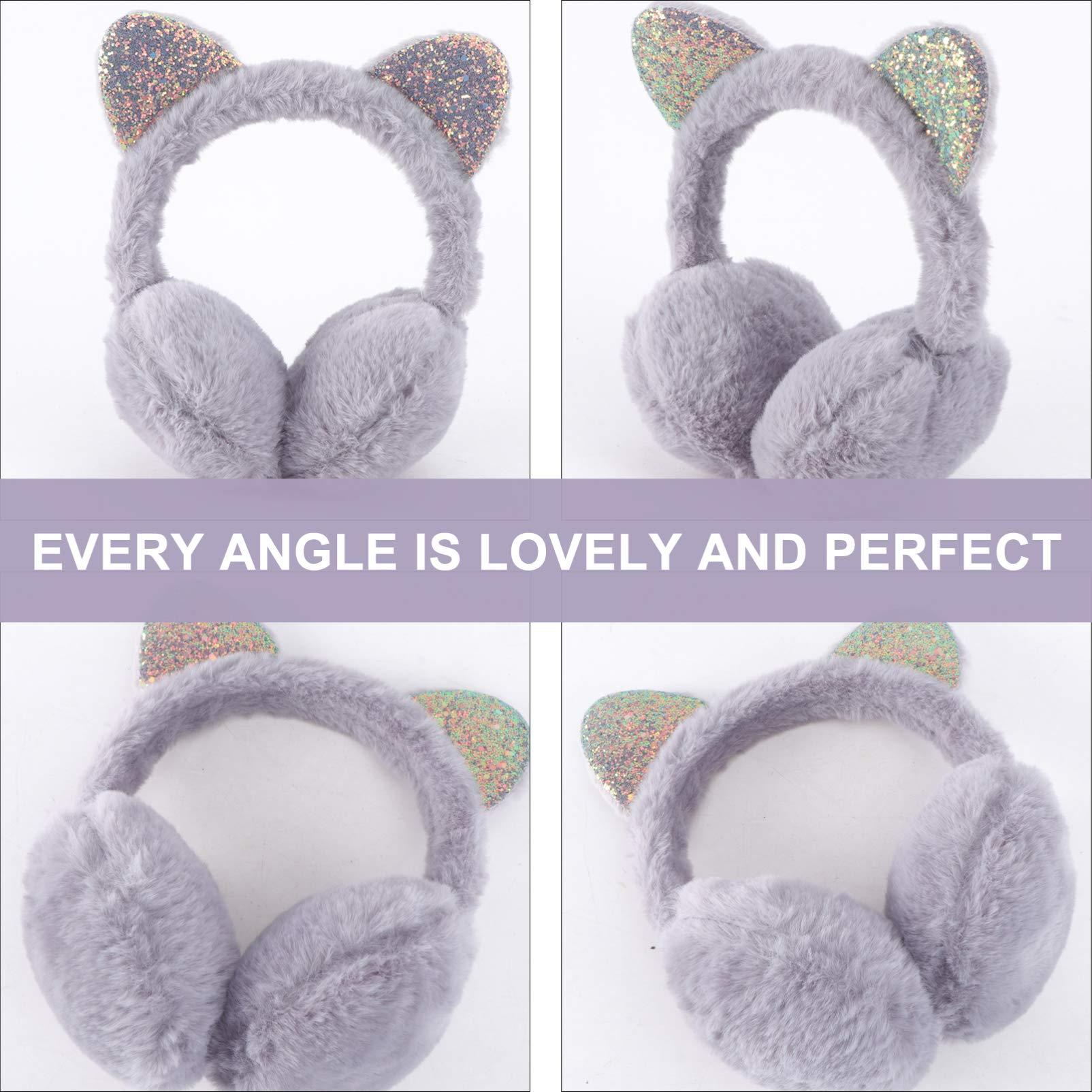 Tai mèo ngọt Thiết kế tai bảo vệ tai mềm hơn tai mùa đông sang trọng