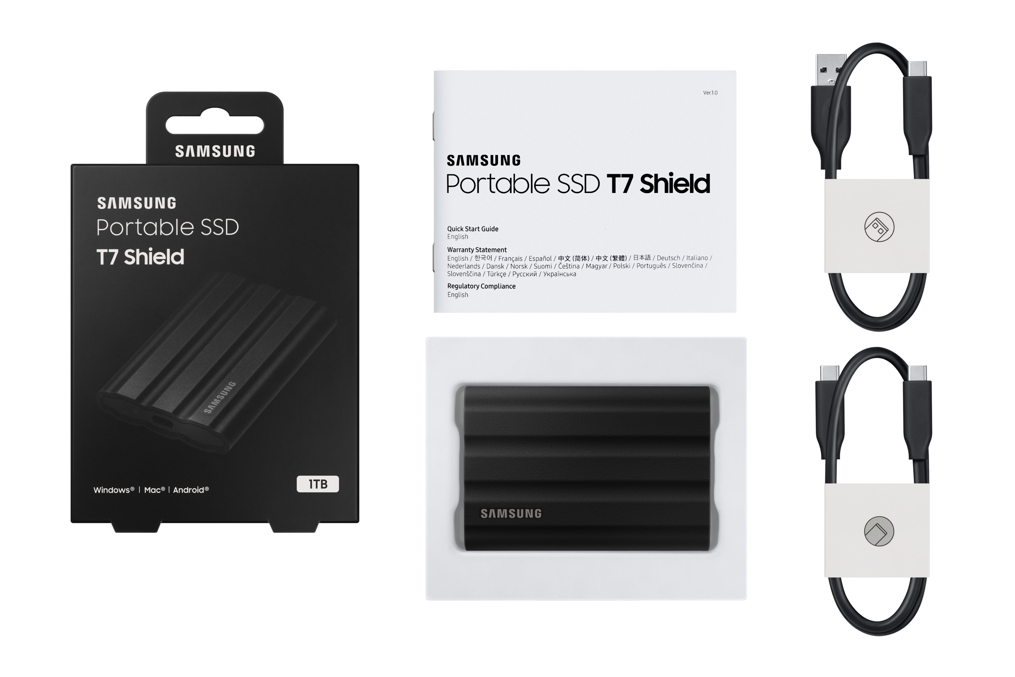 Ổ Cứng Di Động SSD Samsung T7 Shield 1TB - Hàng chính hãng