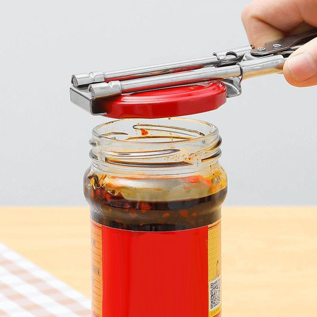 Can Opener Cover Remover Bottle Gripper Jar Lid Opener Kitchen Gadget Bar