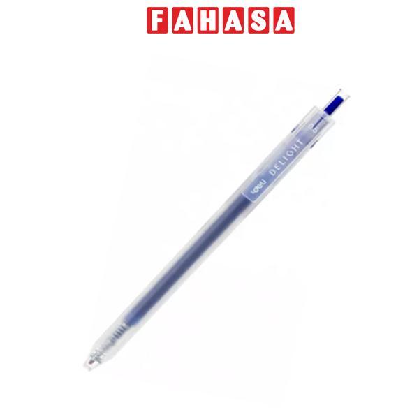 Bút Gel Delight 0.5 mm - Deli EG118-BL - Mực Xanh