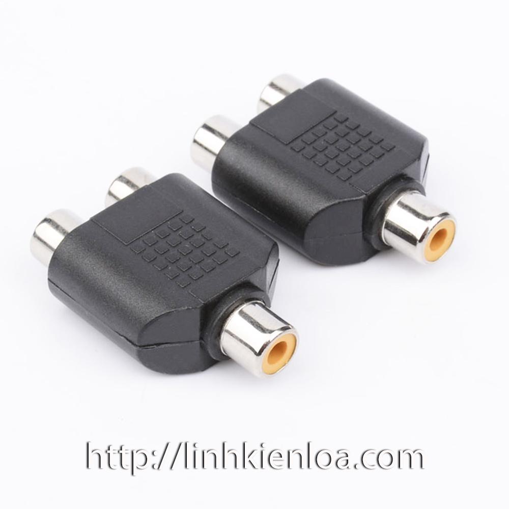 Đầu cắm, Jack chuyển đổi 1 Jack AV hoa sen sang 2 Jack AV hoa sen