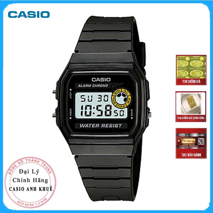 Đồng Hồ Nam Chính Hãng Casio F-94WA-8D Dây Nhựa