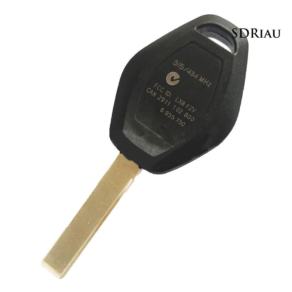 Vỏ bọc chìa khóa xe hơi điều khiển từ xa 3 nút 433mhz chip Id44 dành cho Bmw E46 E39 3 5 7