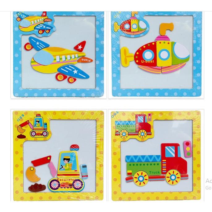 Combo 10 tranh xếp hình nam châm - Đồ chơi giáo dục thông minh cho bé