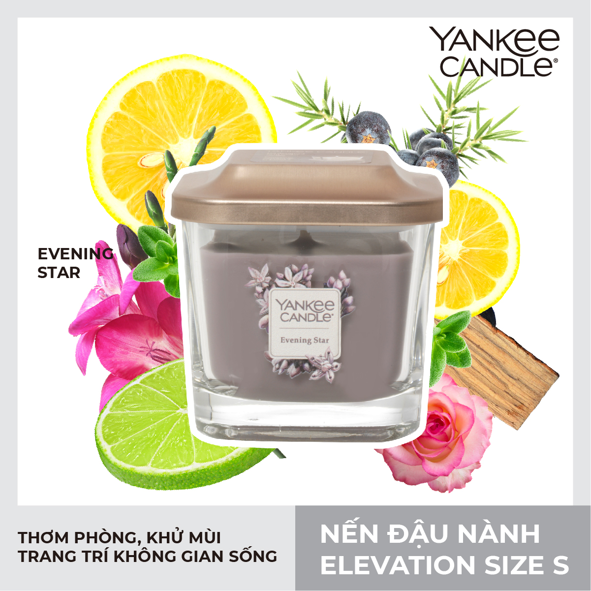 Nến ly vuông Elevation Yankee Candle