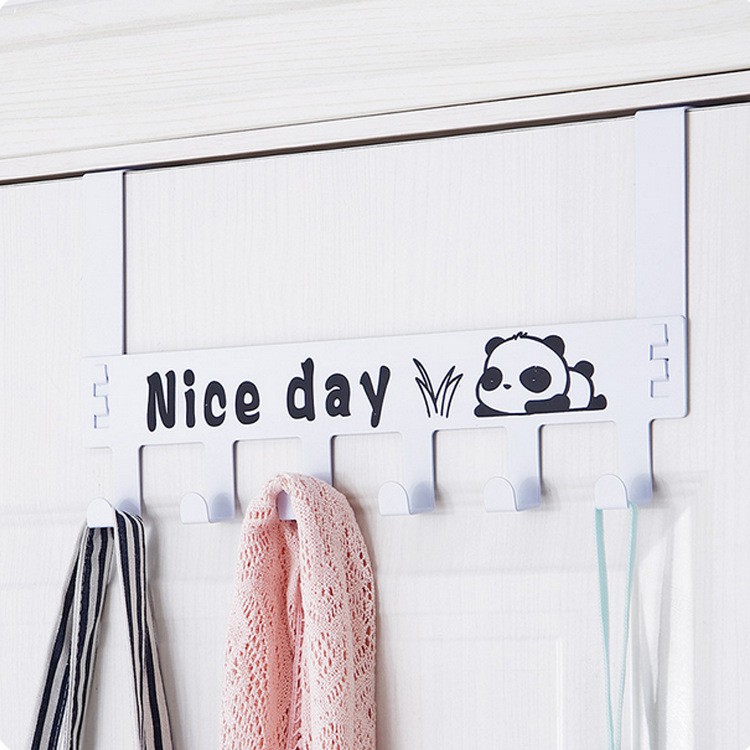 Móc Treo Quần áo , Vật Dụng Gắn Sau Cánh Cửa Có 6 Móc Nice day Tùy Chọn Màu - Hàng Chính Hãng 