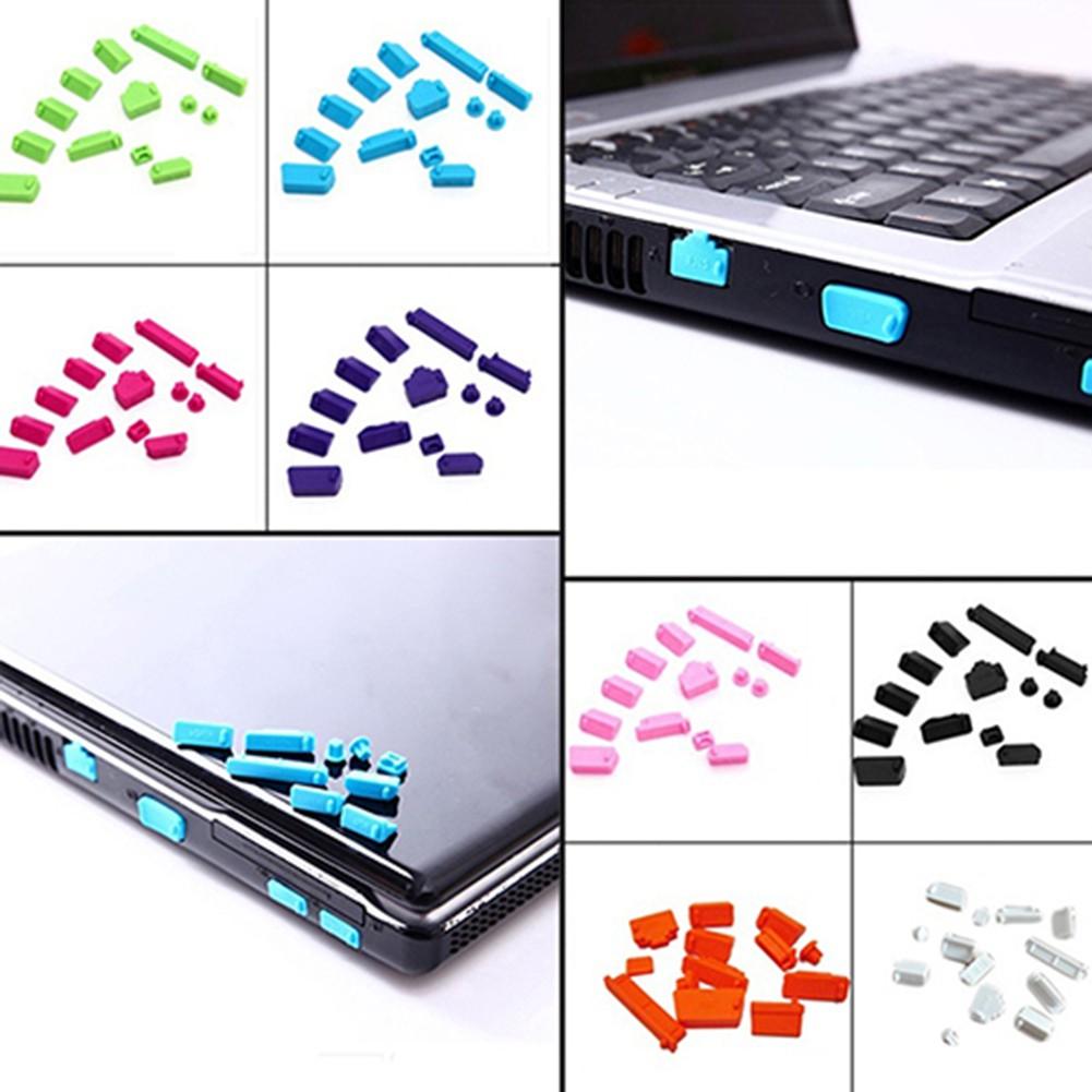 Set 13 nắp chống bụi bằng silicon dành cho laptop/notebook