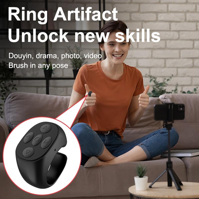 1PC Nút điều khiển từ xa tương thích Bluetooth không dây