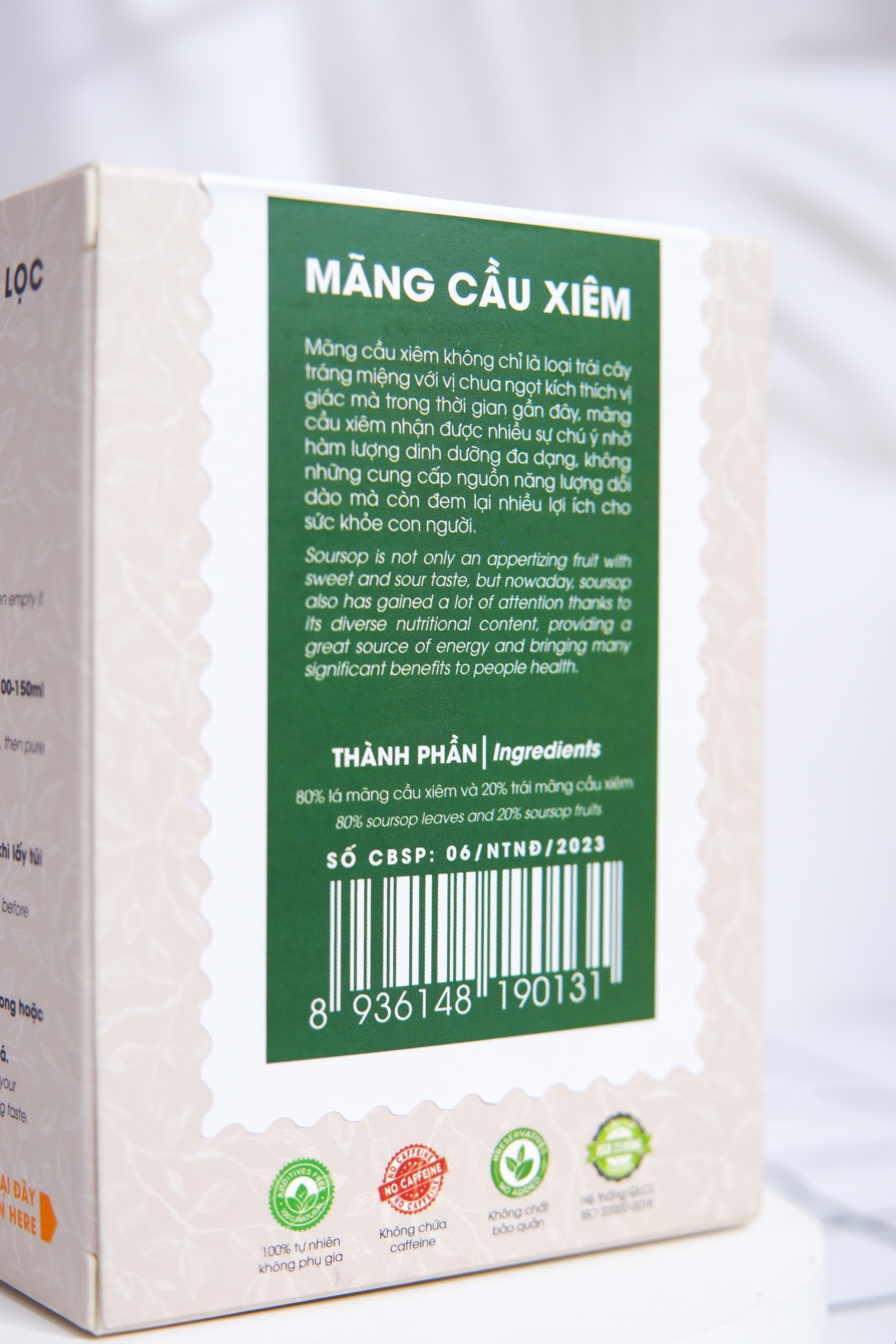 Trà Mãng Cầu Xiêm Túi Lọc - Tropic Farm - Hộp 40g - Giảm huyết áp, tăng cường hệ miễn dịch, ngăn ngừa ung thư