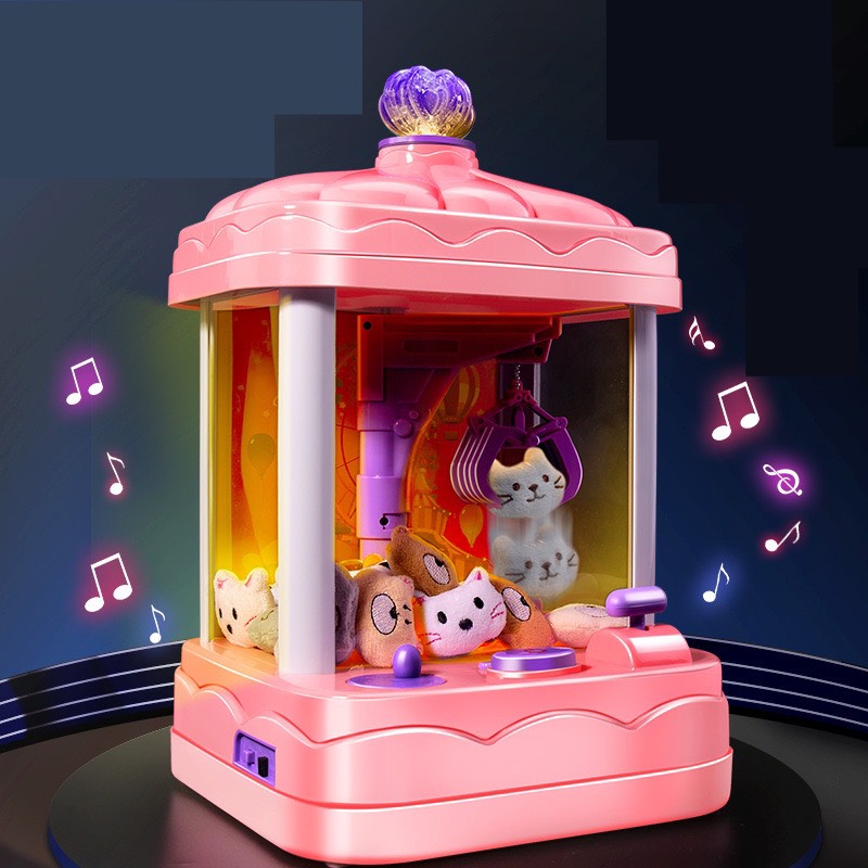 Đồ chơi cao cấp máy gắp thú mini cao 34 cm siêu rẻ, đồ chơi cho bé gồm nhiều gấu, bóng, lật đật - Quà tặng hấp dẫn cho bé