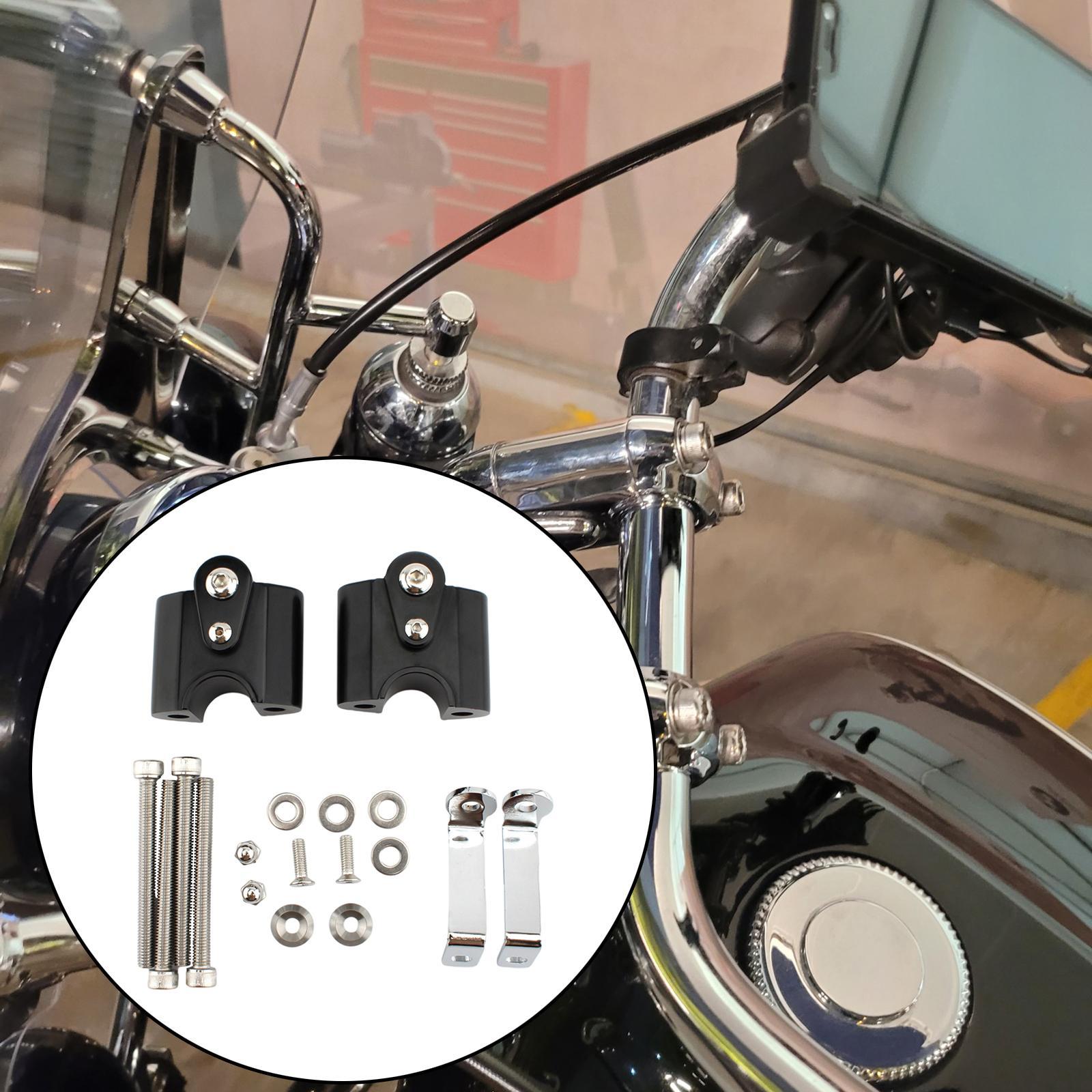 Motorcycle handlebar riser handle motorbike black