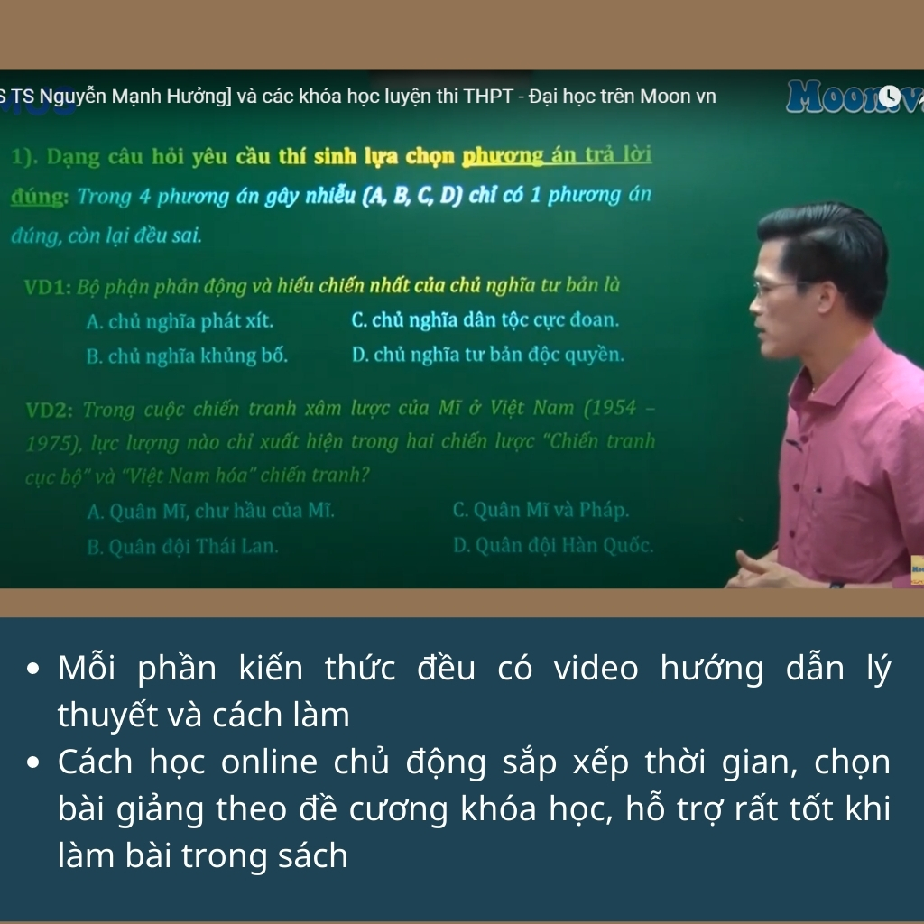Sách ID luyện đề môn Lịch Sử Thầy Nguyễn Mạnh Hưởng (chọn lọc)