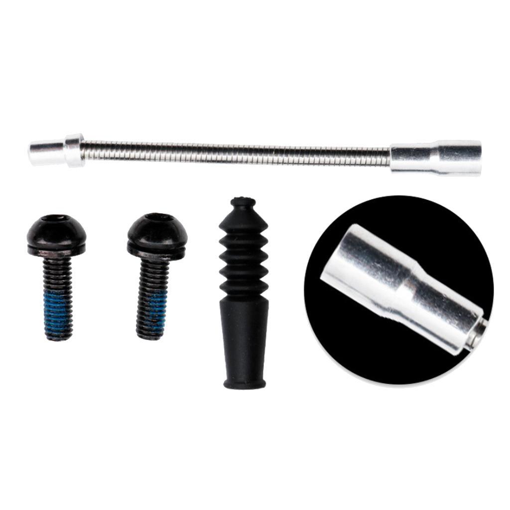 2 Pairs  brake Set Replacement Long Arm for Front/Rear Wheel Black