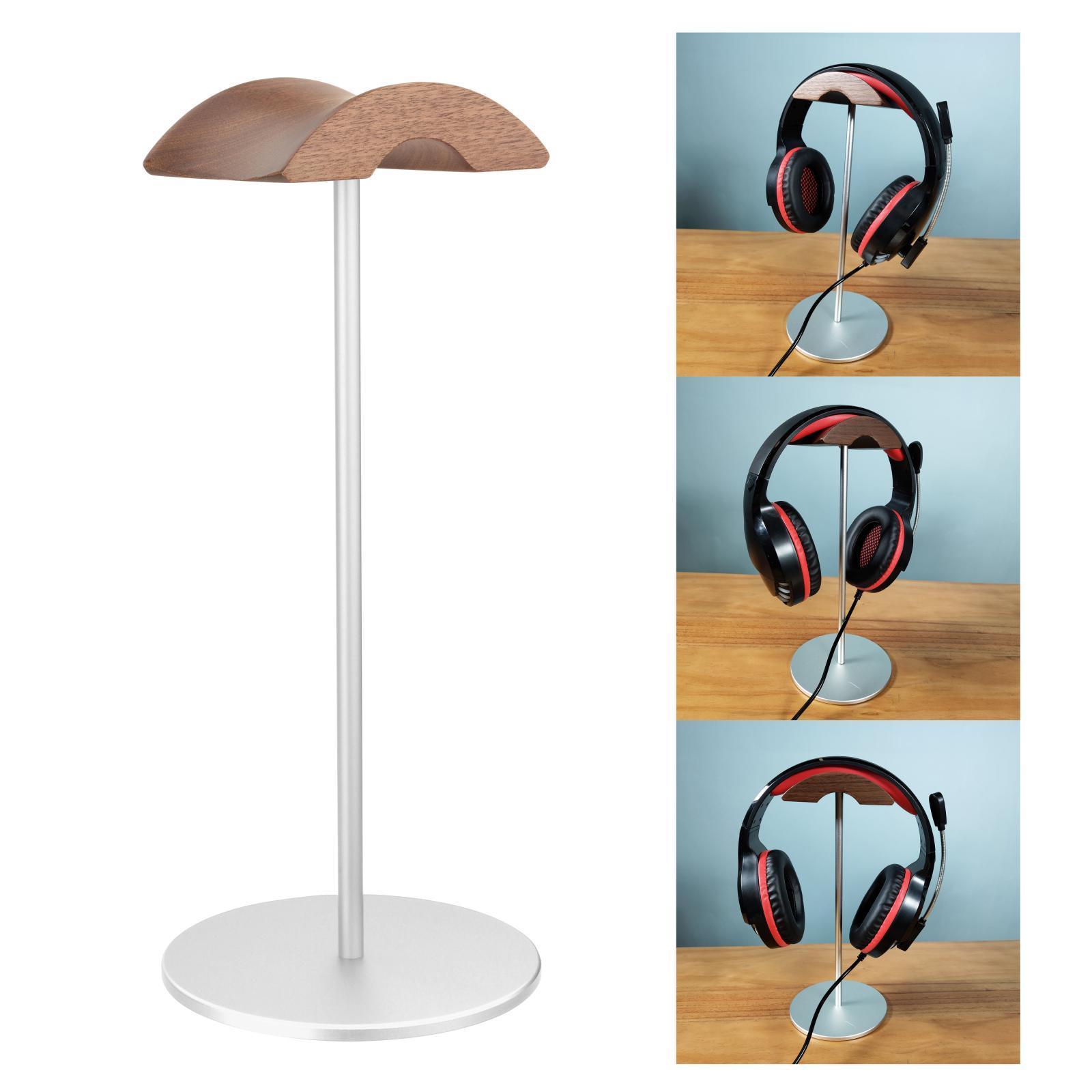 Headphone Stand Natural Wood Mount for Headphones