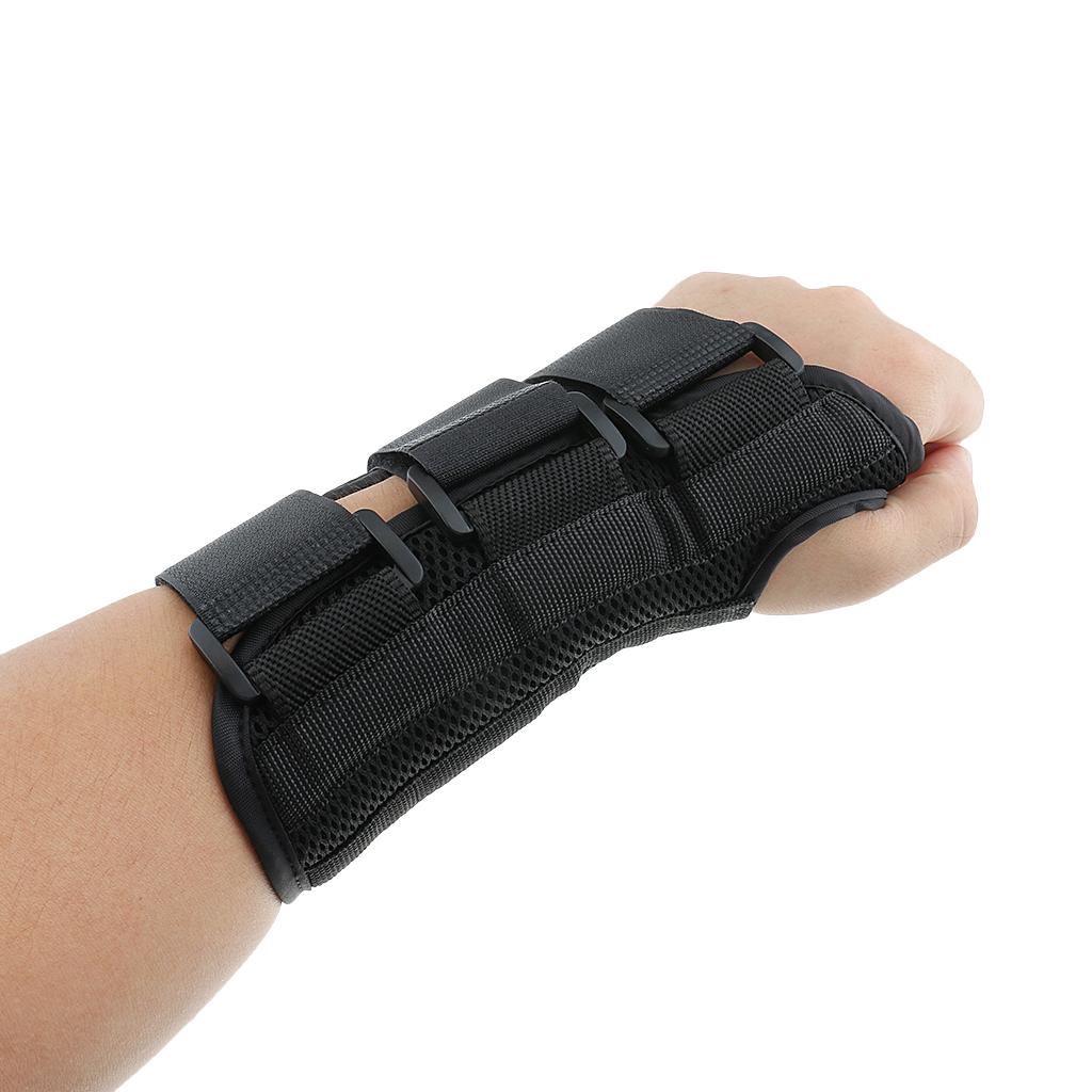 Black Wrist Splint Brace Support Carpal Sprain Strain Arthritis Relief Wrap