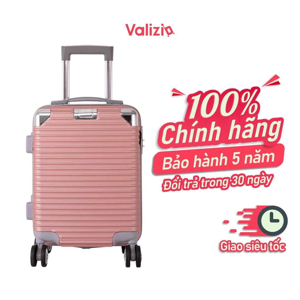 VALIZIO - Vali kéo du lịch 841 chống va đập siêu bền, tay kéo nhôm không rỉ sét size 16 và 20 inch