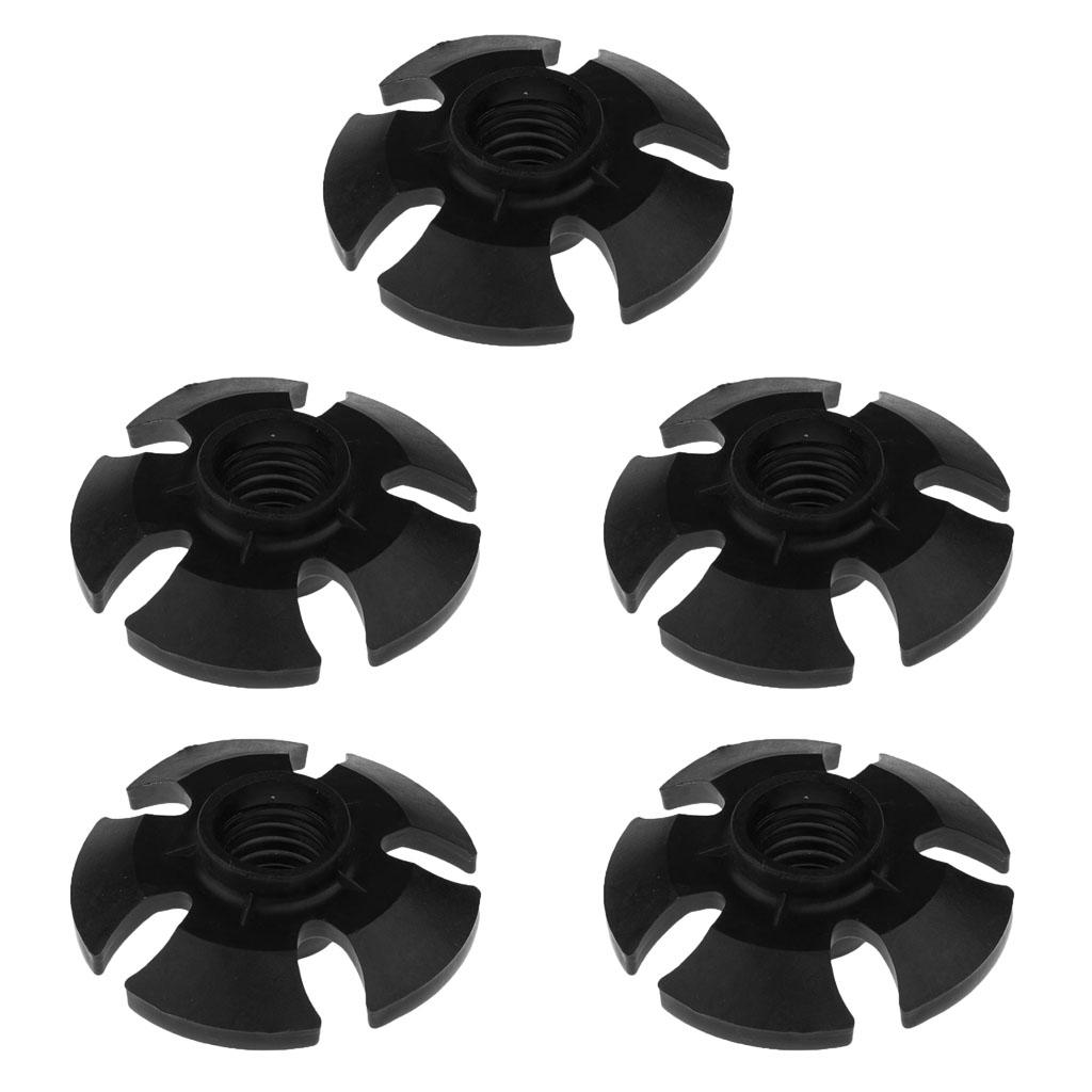 5Pcs Snowflake Basket End Cap Tip for Snow Shoes Trekking Pole Hiking Stick
