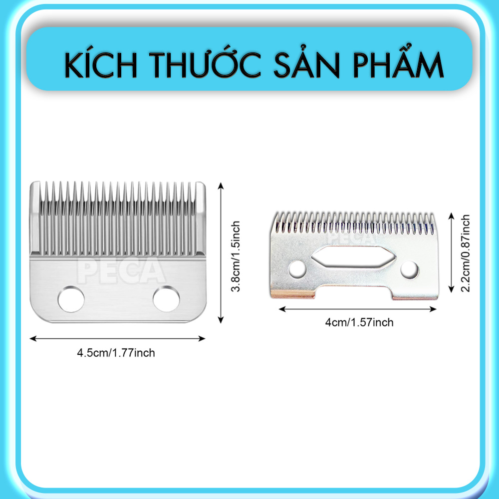 Bộ lưỡi tông đơ cắt tóc chuyên dụng thay thế cho dòng tông đơ Kemei KM-1996