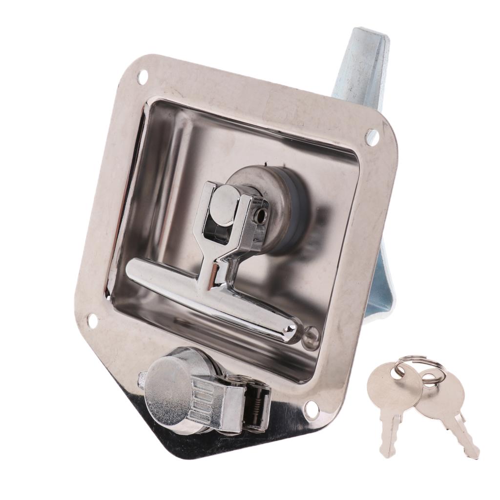 Auto Stainless Steel Folding Toolbox Lock Tool  Trailer Camp