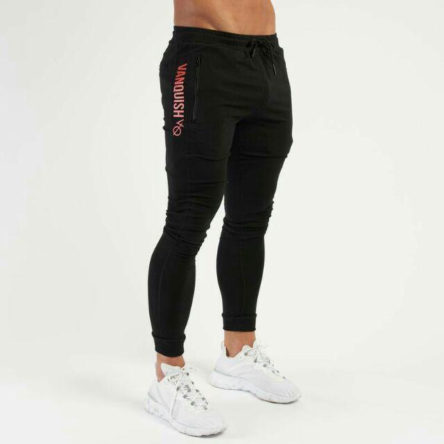 Quần dài tập gym nam vanquish Vq Sành Điệu thun co giản 4 chiều 6 màu
