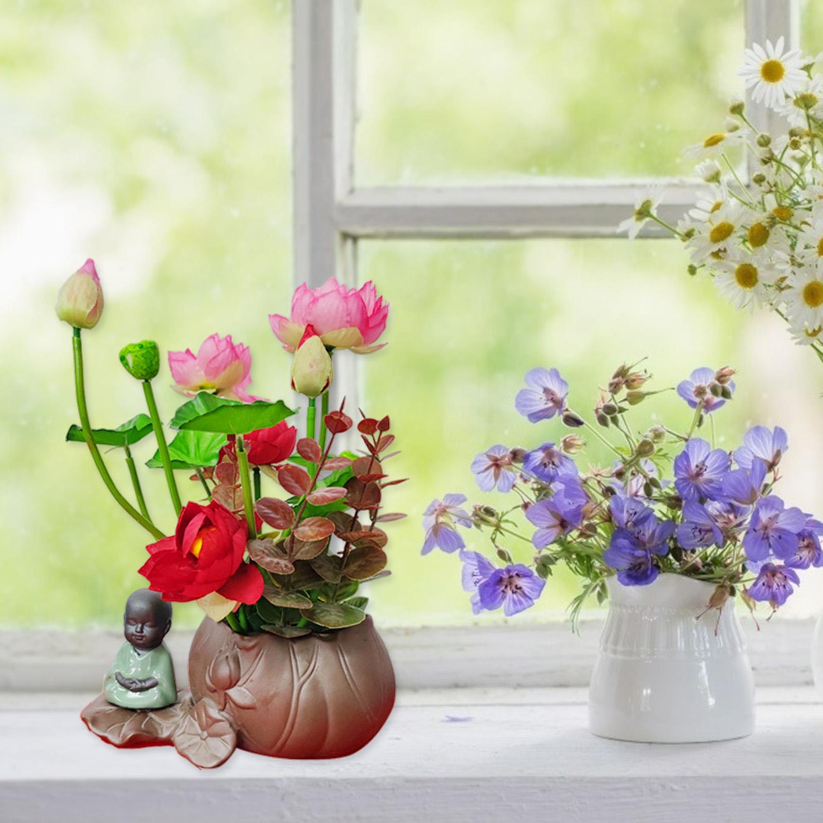 Bonsai Simulation Artificial Pot Plant Home Fake and buddha