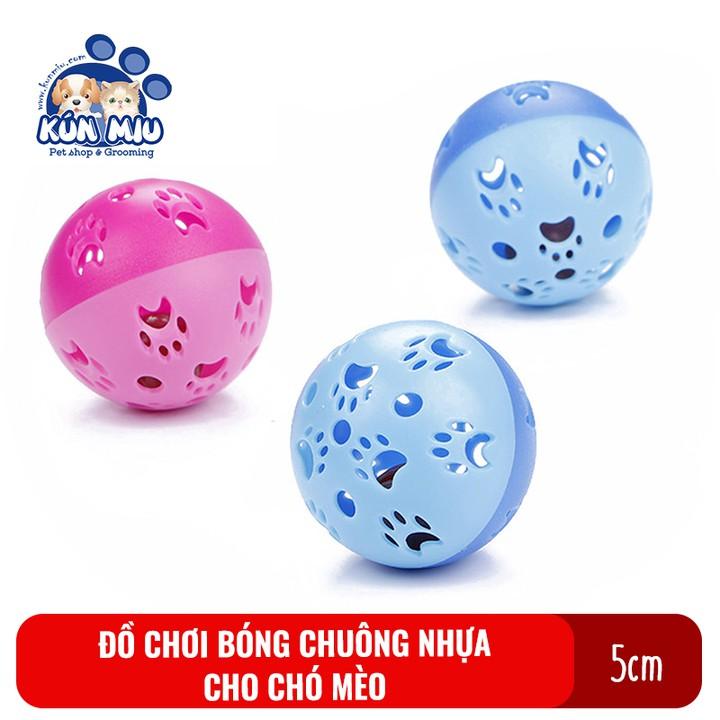 Đồ chơi Bóng chuông nhựa cho chó mèo đường kính 5cm