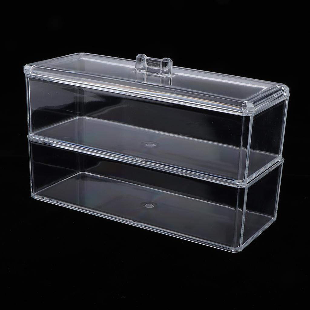 Large Acrylic Makeup Brushes Cosmetic Organizer Holder Jewelry Storage Case