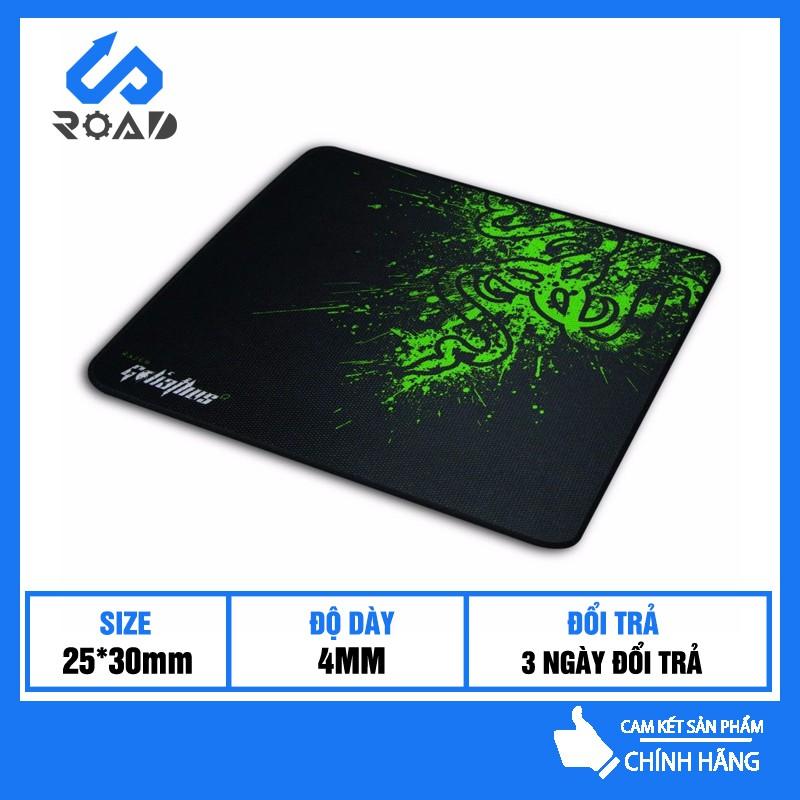 Lót chuột Razer ️- Bàn Di Chuột Chơi Game Razer Size 25*30 mm dày dặn 4mm vải mịn chống trơn trượt - Hàng chính hãng