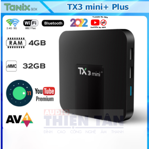 Box TX3 mini+ Plus - Ram 4GB, Android 11, Dual Wifi , Buetooth 5.0 - Hàng Nhập Khẩu